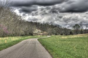 HDR shot of the winery road as it was supposed to look