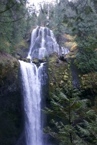 Falls Creek Falls, on the Washington side.