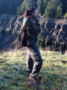 The author taking pictures of things